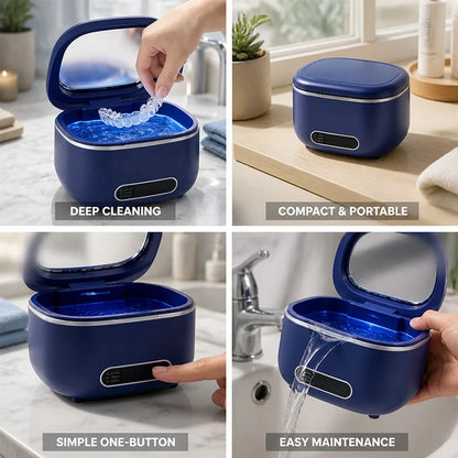 Portable Ultrasonic Dental Cleaner 50 kHz (200 ml Capacity)