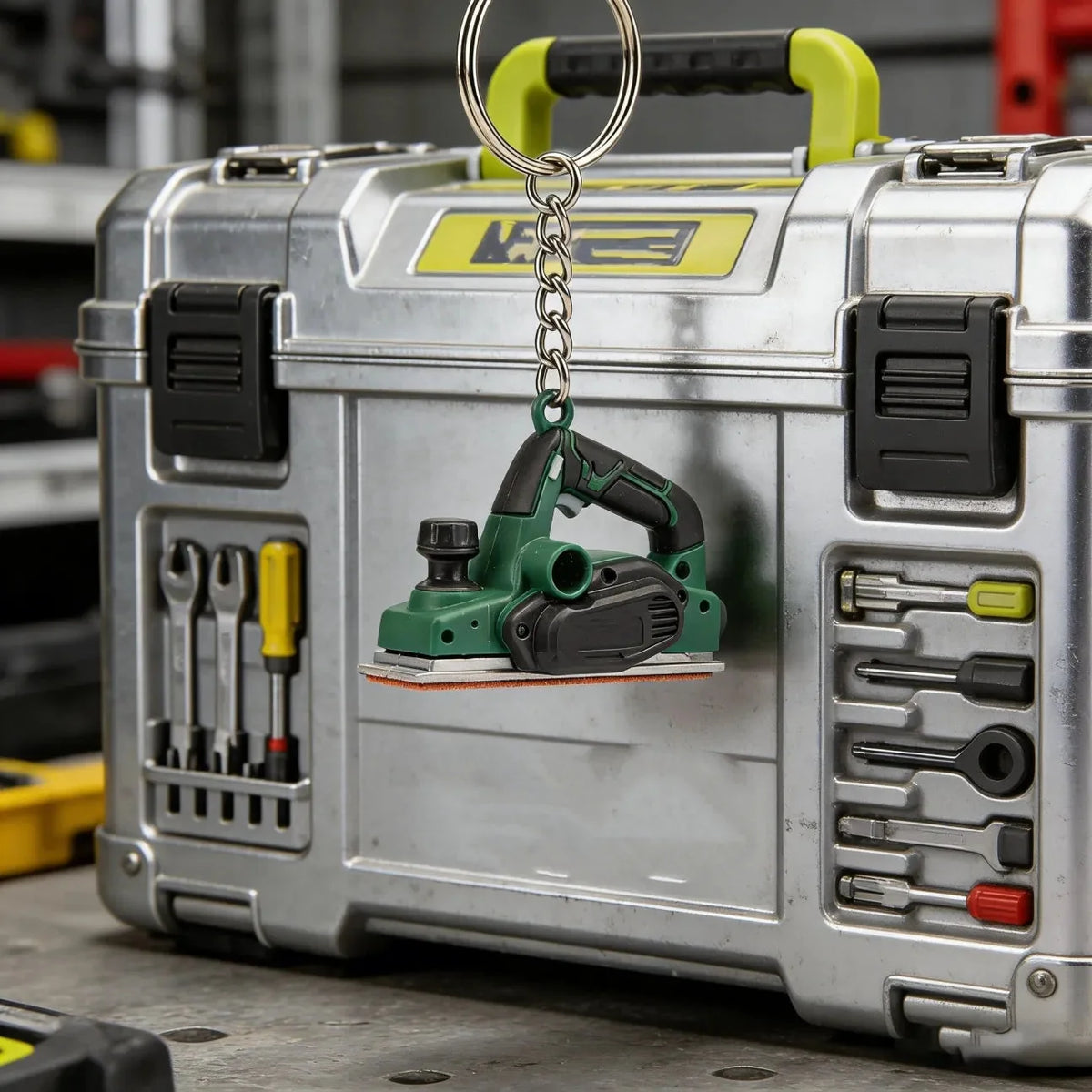 EdgeCraft™ Mini Grinder Keychain — compact, decorative, and always ready to use
