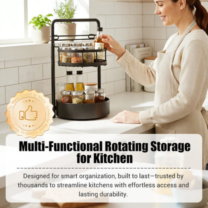 Rotatable Kitchen Shelf with 360° Rotation