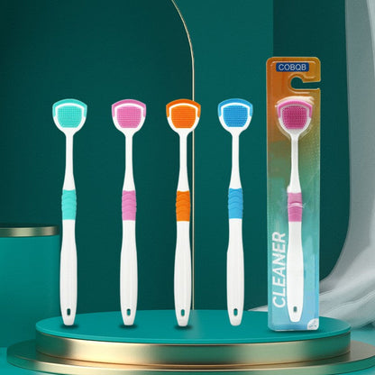 Tongue Cleaner with Silicone Head