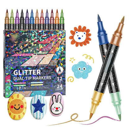 Glimora Double-Sided Glitter Pens Set
