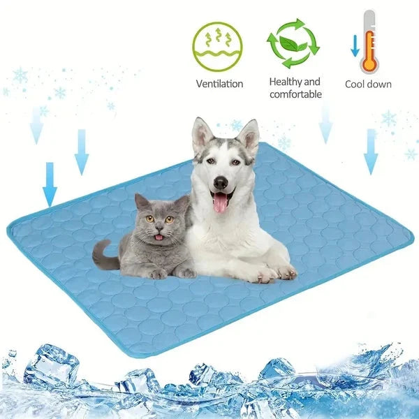 Cooling Mat for Dogs & Cats with Gel Pad