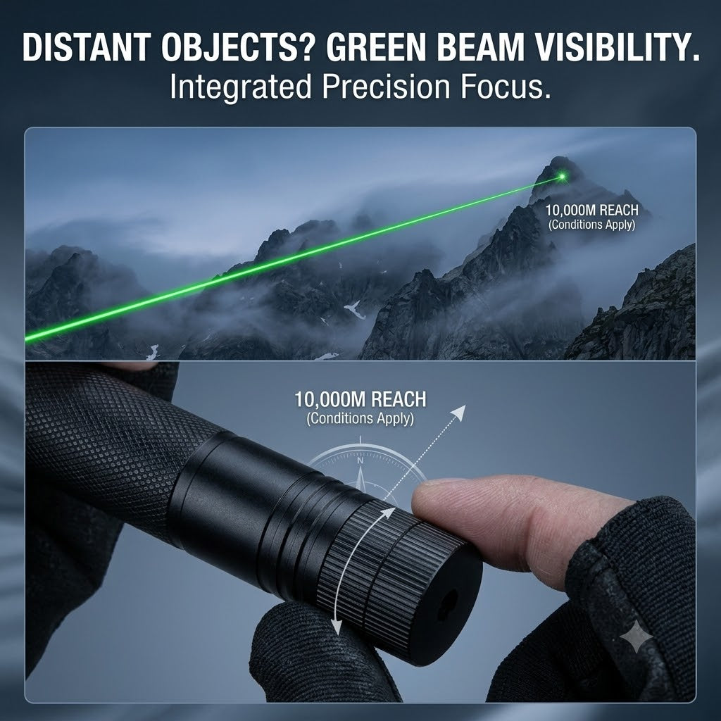 Laser Pointer Long Distance Adjustable Aluminum
