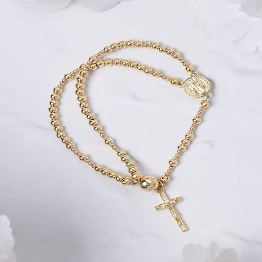 Handcrafted Pearl Prayer Bracelet with Magnetic Clasp