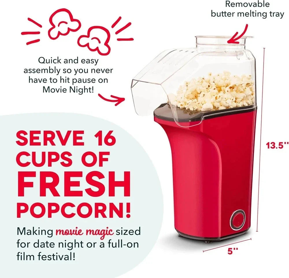 PopNGo™ Oil-Free Hot Air Popcorn Maker