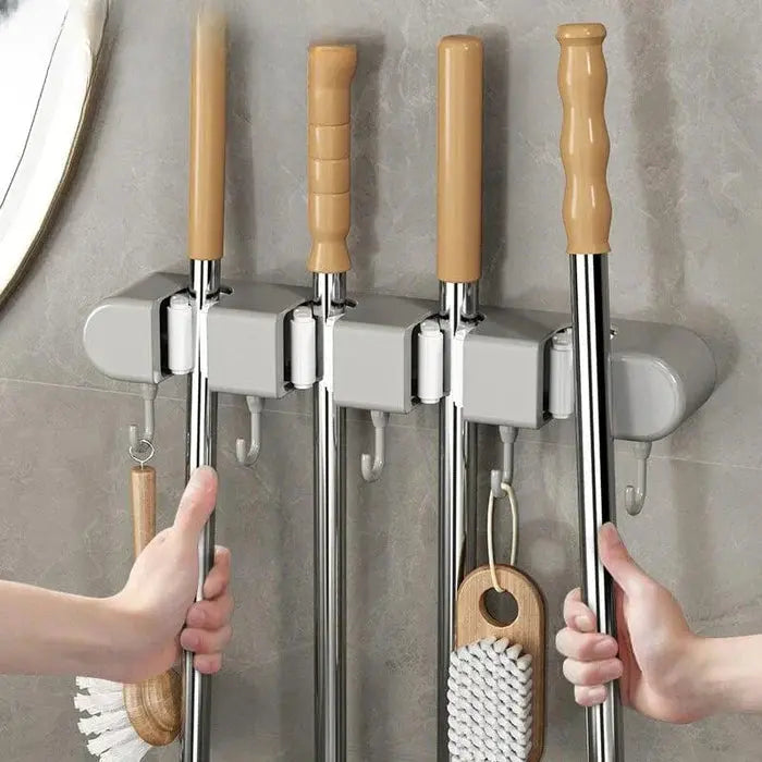 Wall Mount for Brooms, Mops & Tools
