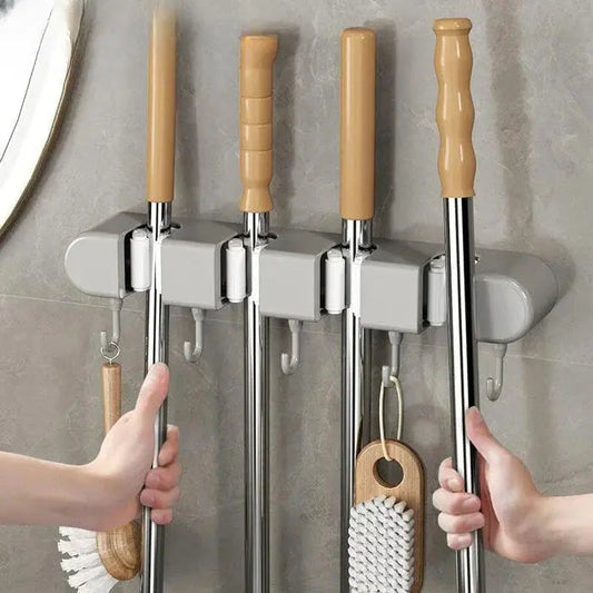 Wall Mount for Brooms, Mops & Tools