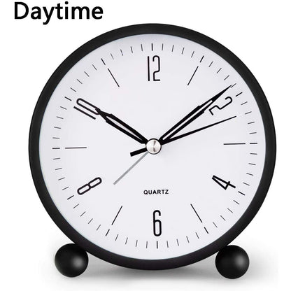 Compact analog watch with silent second hand