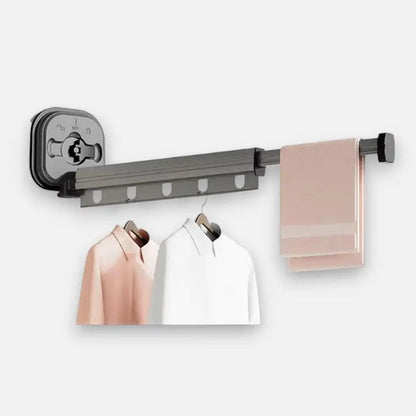 Wall-mounted clothes dryer without drilling for small spaces