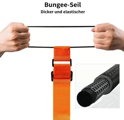 Luggage strap with click fastener – hands free