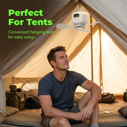 Rechargeable Ceiling Fan with LED
