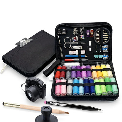 100-piece sewing kit in case