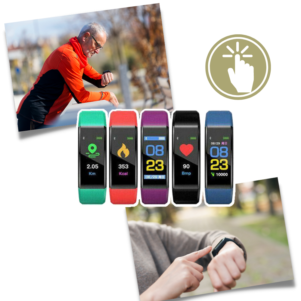 Senior Smartwatch with Heart Rate & Blood Pressure Measurement