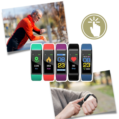 Senior Smartwatch with Heart Rate & Blood Pressure Measurement
