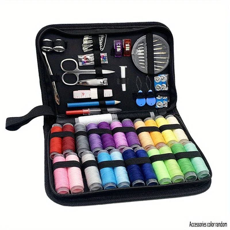 100-piece sewing kit in case