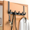 Door coat rack 5 hooks stainless steel