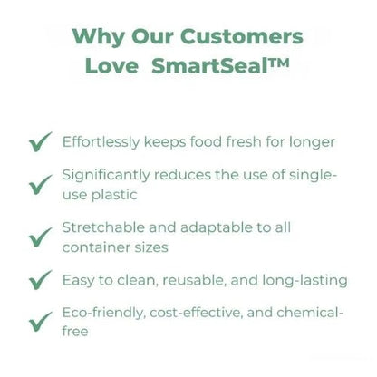 SmartSeal Fresh Keeping Lids 100 Pieces BPA-Free