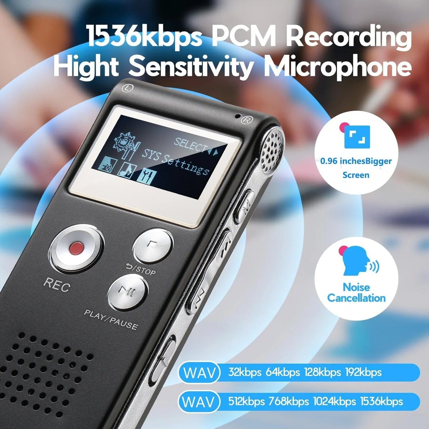 Digital voice recorder with voice activation