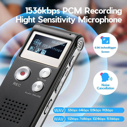 Digital voice recorder with voice activation