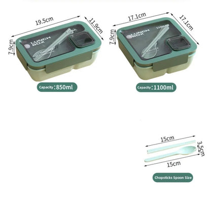 Bento Lunchbox for on the go with cutlery