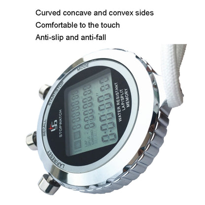 Digital Stopwatch Stainless Steel 3-Line Display
