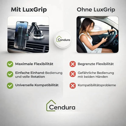 Car Phone Holder with Suction Cup & 360° Rotation 2.0