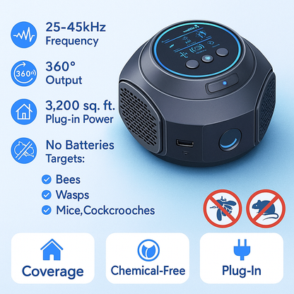 Ultrasound Bee and Wasp Repellent 360°