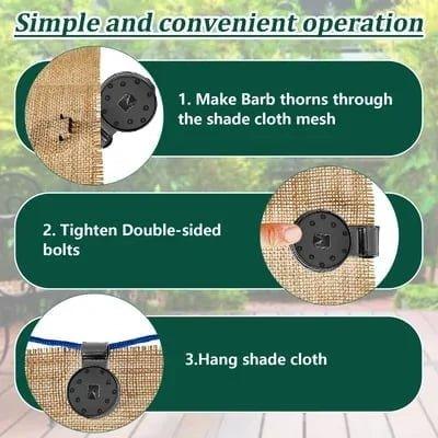 Fabric Clips Outdoor Fastening 50 Pieces