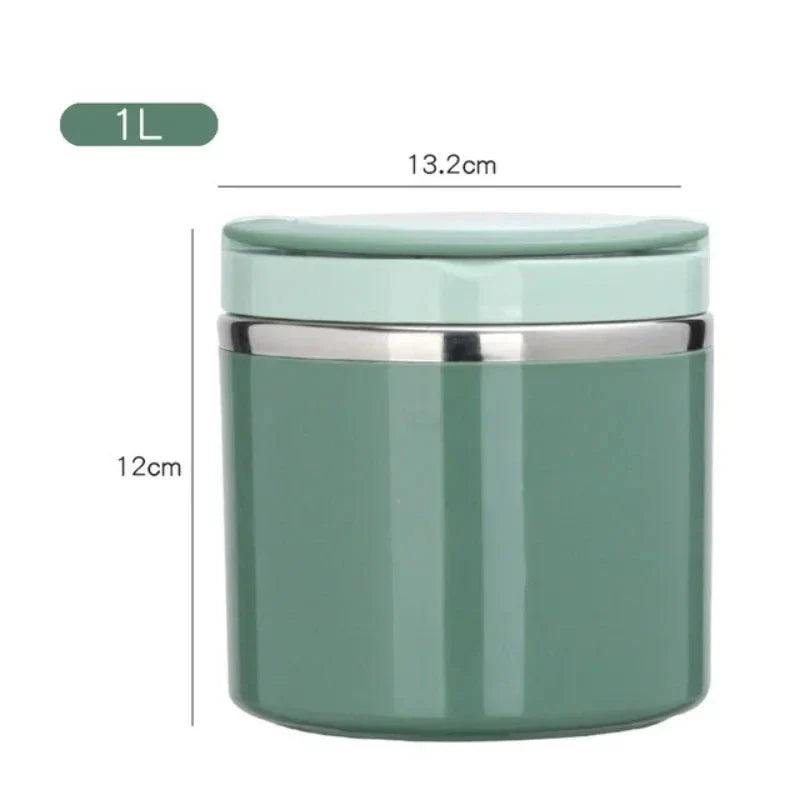 Thermo Lunchbox Stainless Steel with Handle – 630 ml & 1000 ml