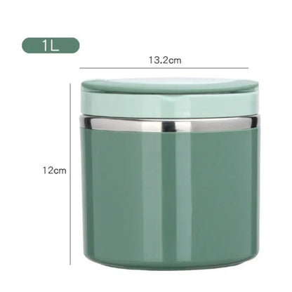 Thermo Lunchbox Stainless Steel with Handle – 630 ml & 1000 ml