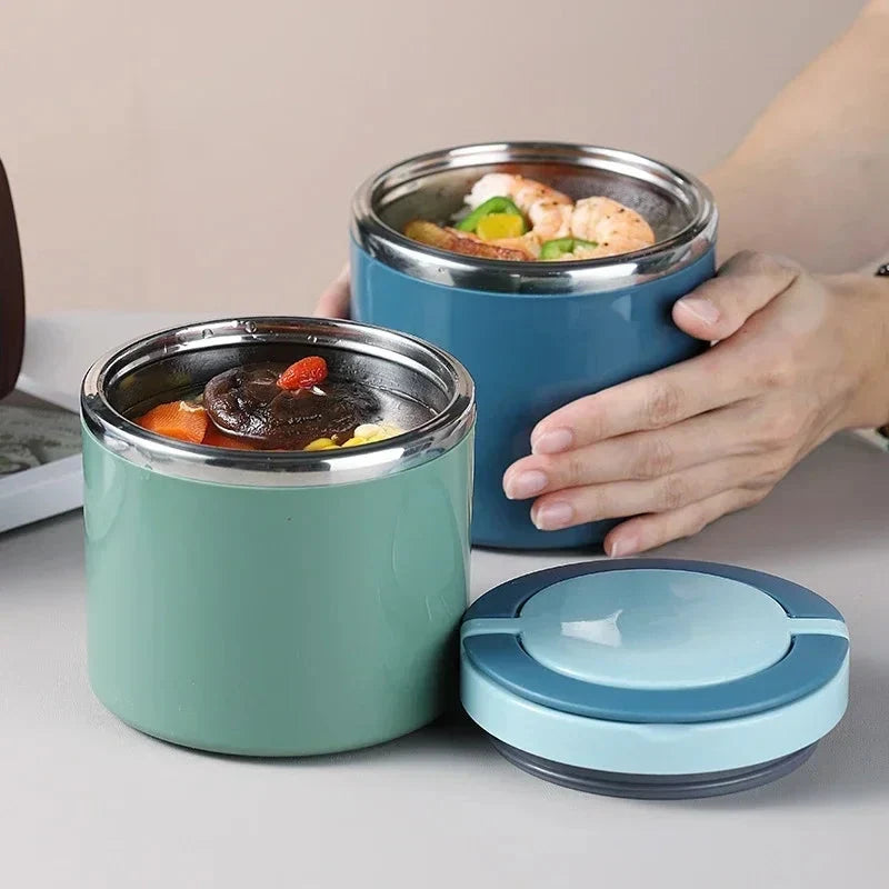 Thermo Lunchbox Stainless Steel with Handle – 630 ml & 1000 ml