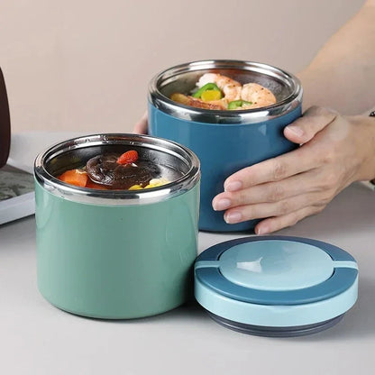 Thermo Lunchbox Stainless Steel with Handle – 630 ml & 1000 ml