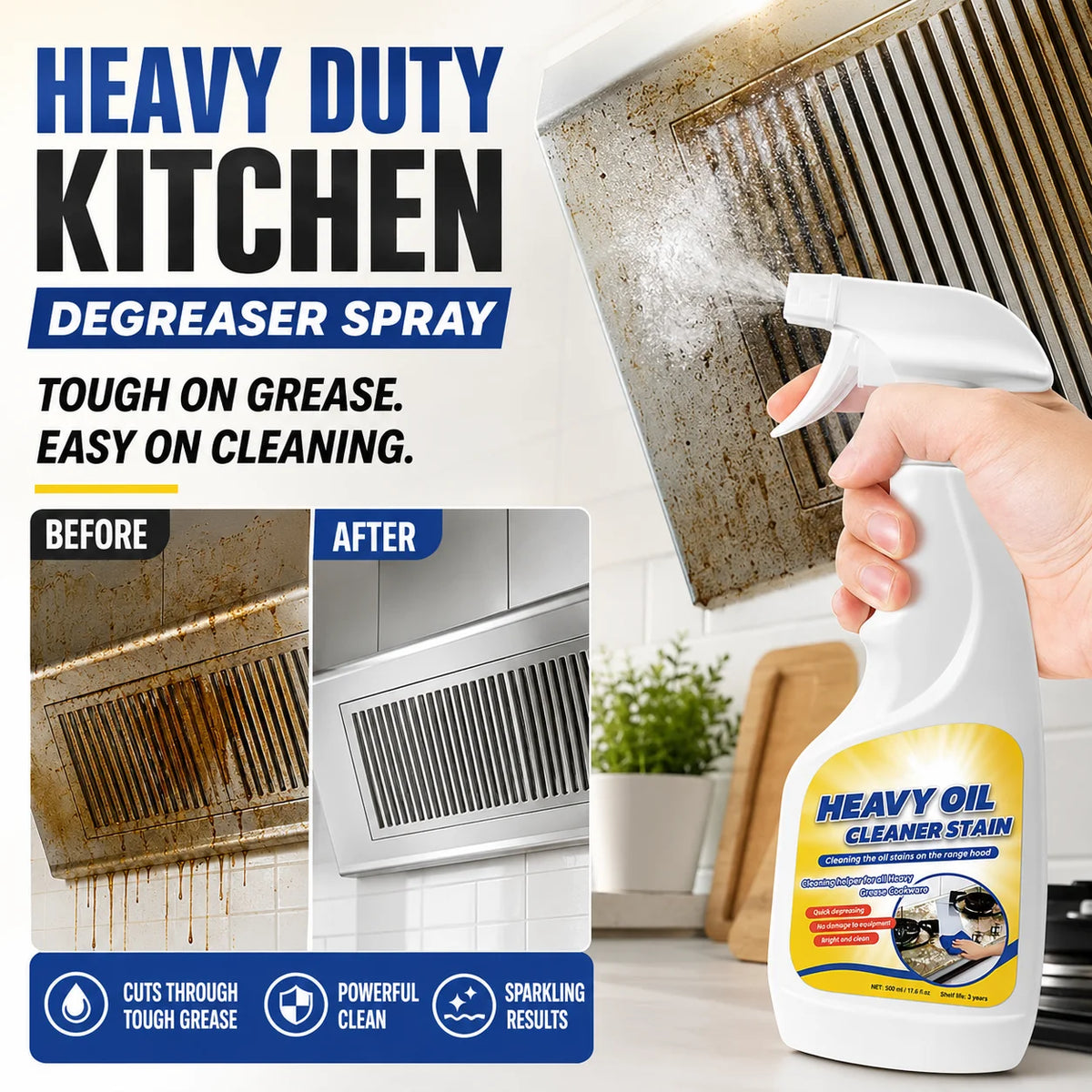 Kitchen Degreaser Spray for Kitchen Surfaces