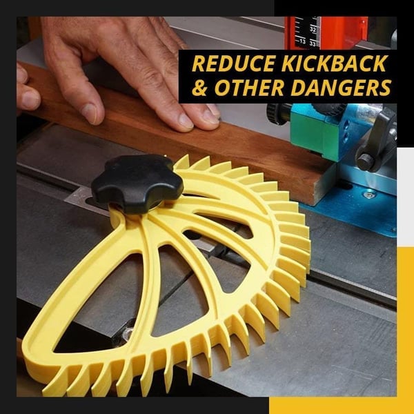 Woodworking sliding block with safety guide