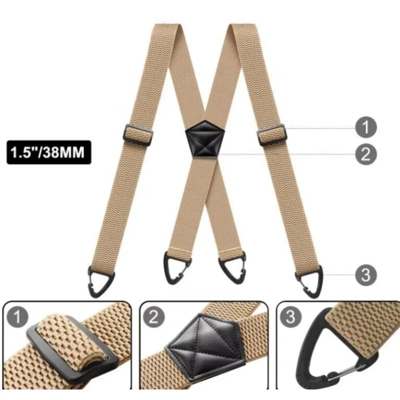 StayFit™ Suspenders for Men with X-Back Design