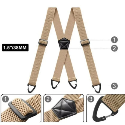 StayFit™ Suspenders for Men with X-Back Design