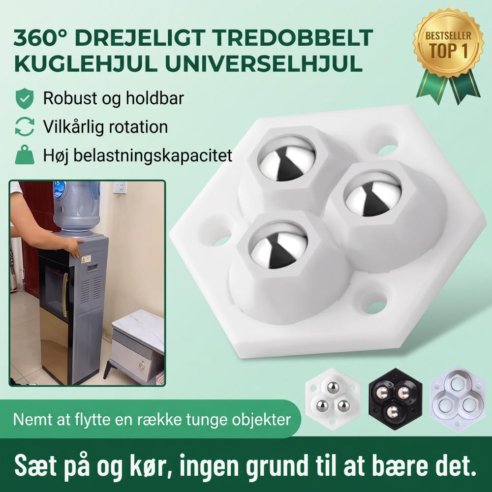 TriGlide 360° Furniture Casters with Ball Bearings