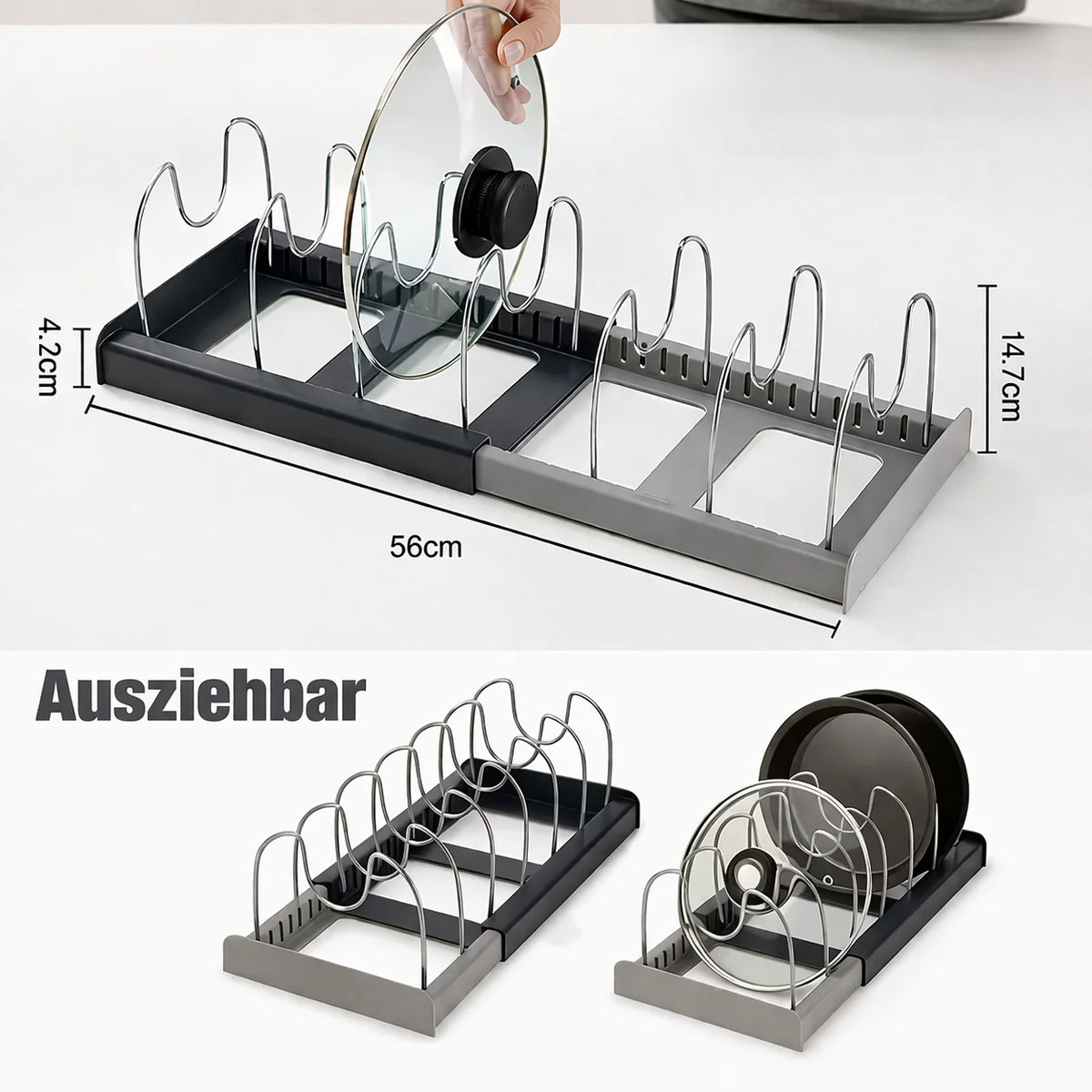 KitchenClarity™ — Finally Effortlessly Perfect Organization for Your Favorite Pans and More!