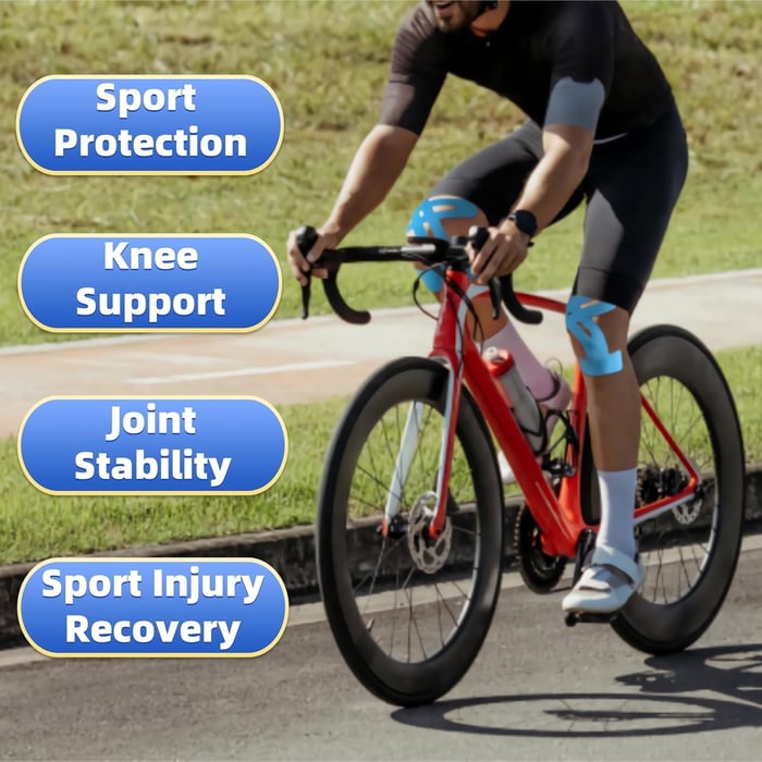 Pre-Cut Knee Kinesio Tape – 10+10 Free