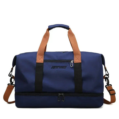 VOLARIS Fitness Travel Bag with Wet and Dry Separation