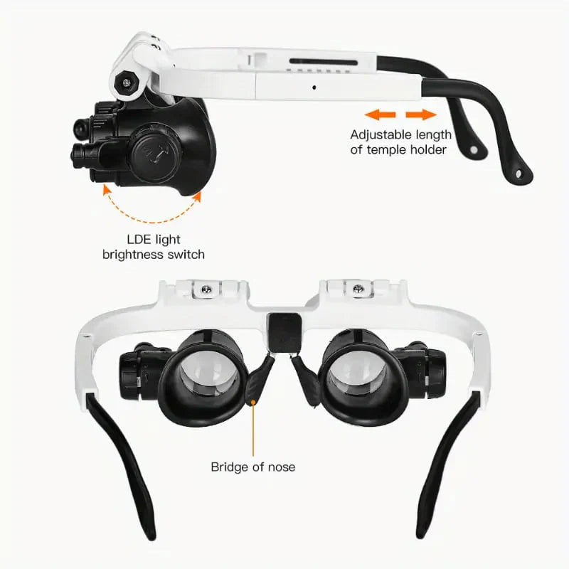 Headband Magnifier with LED