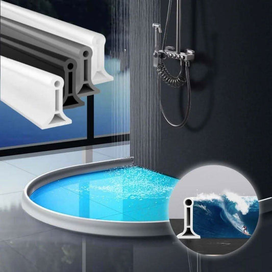 Flexible shower barrier against water leakage