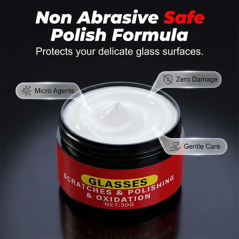 Glass polish for windshields