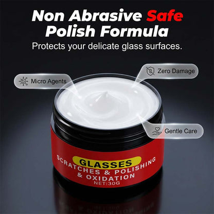Glass polish for windshields