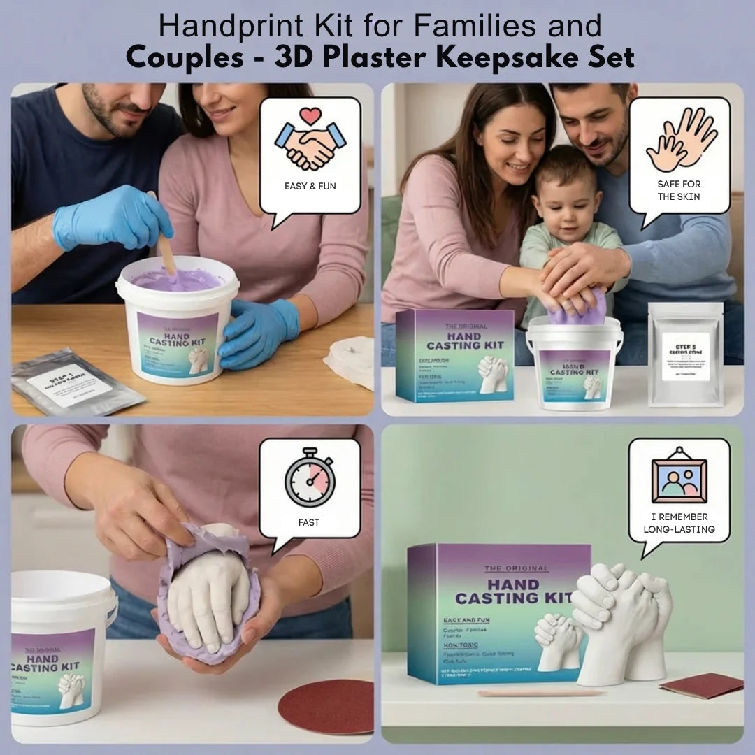 3D Handprint Plaster Set – A Tangible Memory