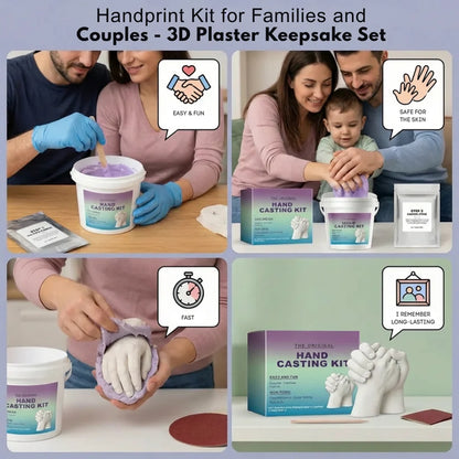 3D Handprint Plaster Set – A Tangible Memory