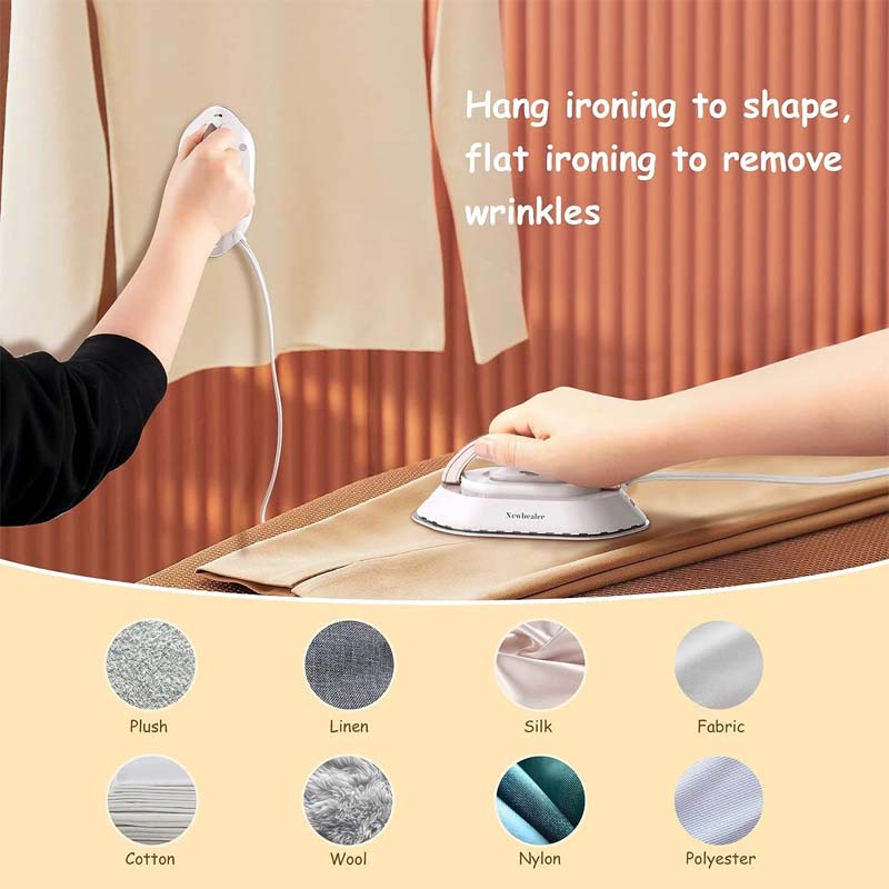 Travel iron for on the go with ceramic soleplate