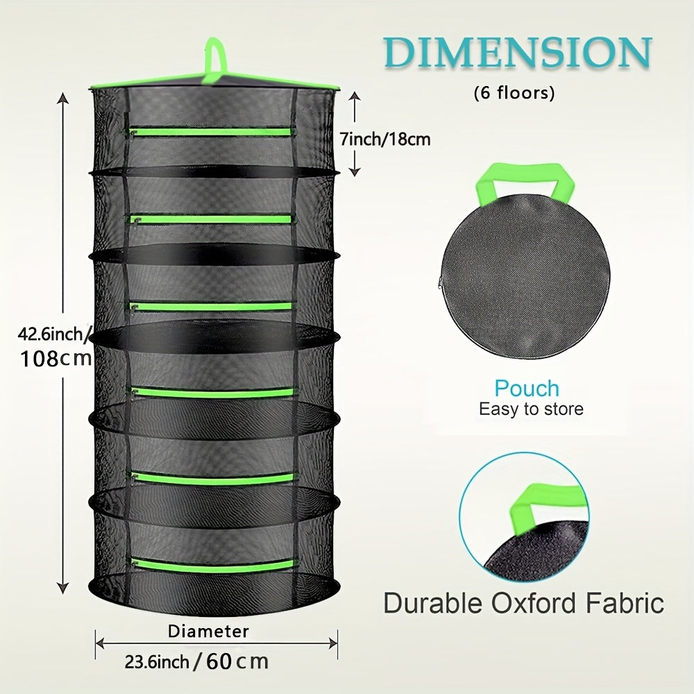 Herb Drying Rack Foldable 6 or 8 Tiers