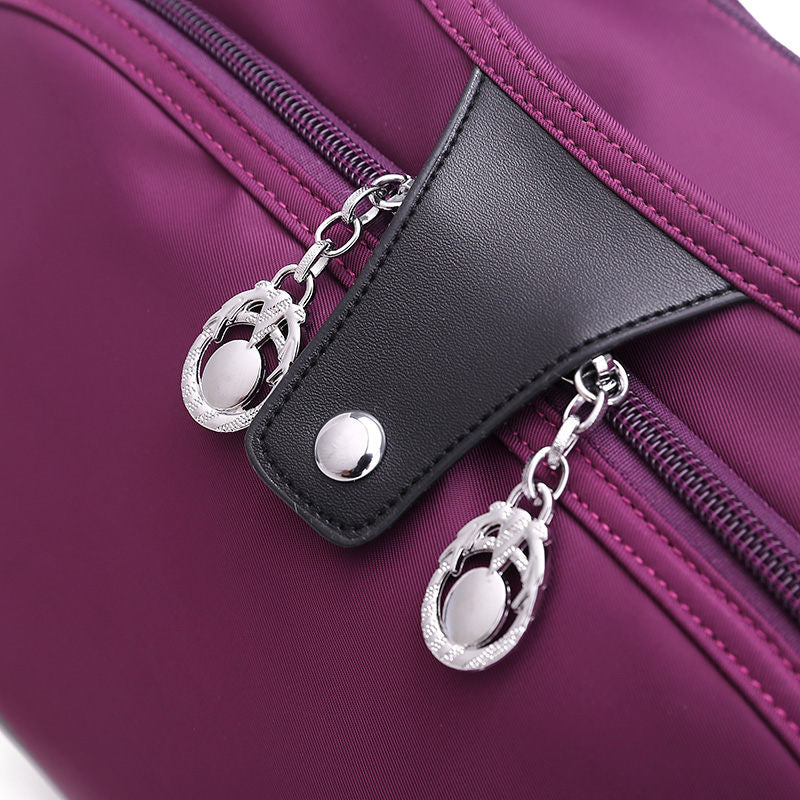 Nylon Crossbody Bag with Anti-Theft Protection