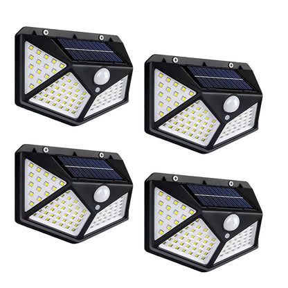 Solar Wall Light Outdoor 100 LED with Motion Sensor